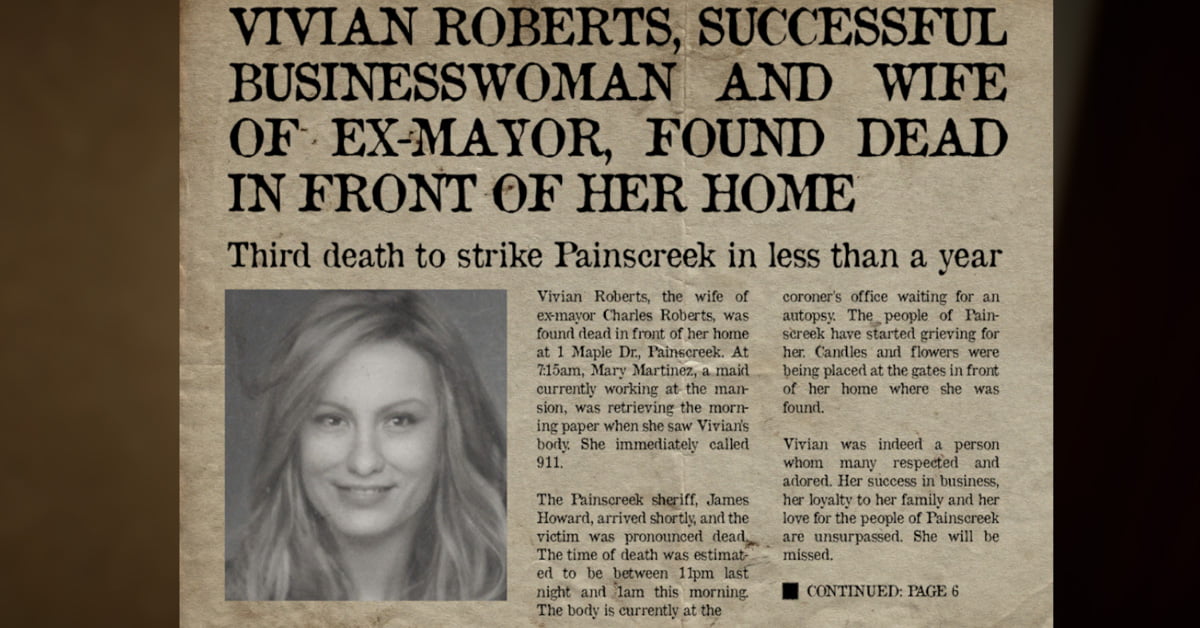 the painscreek killings review - vivian roberts