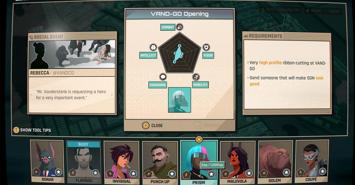 First Impressions Dispatch - dispatching screen